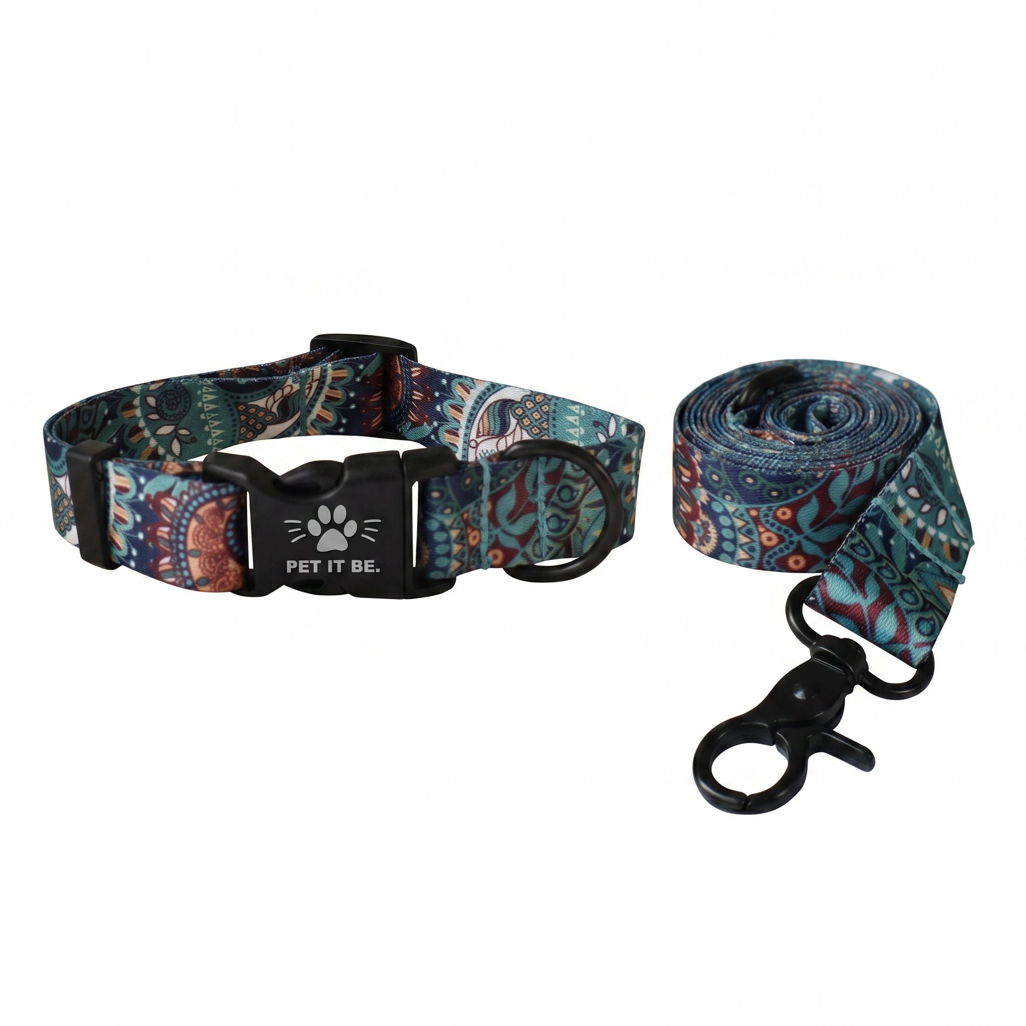 Nylon Print Collar & Leash