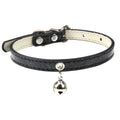 Bling Leather Cat Collar With Bell