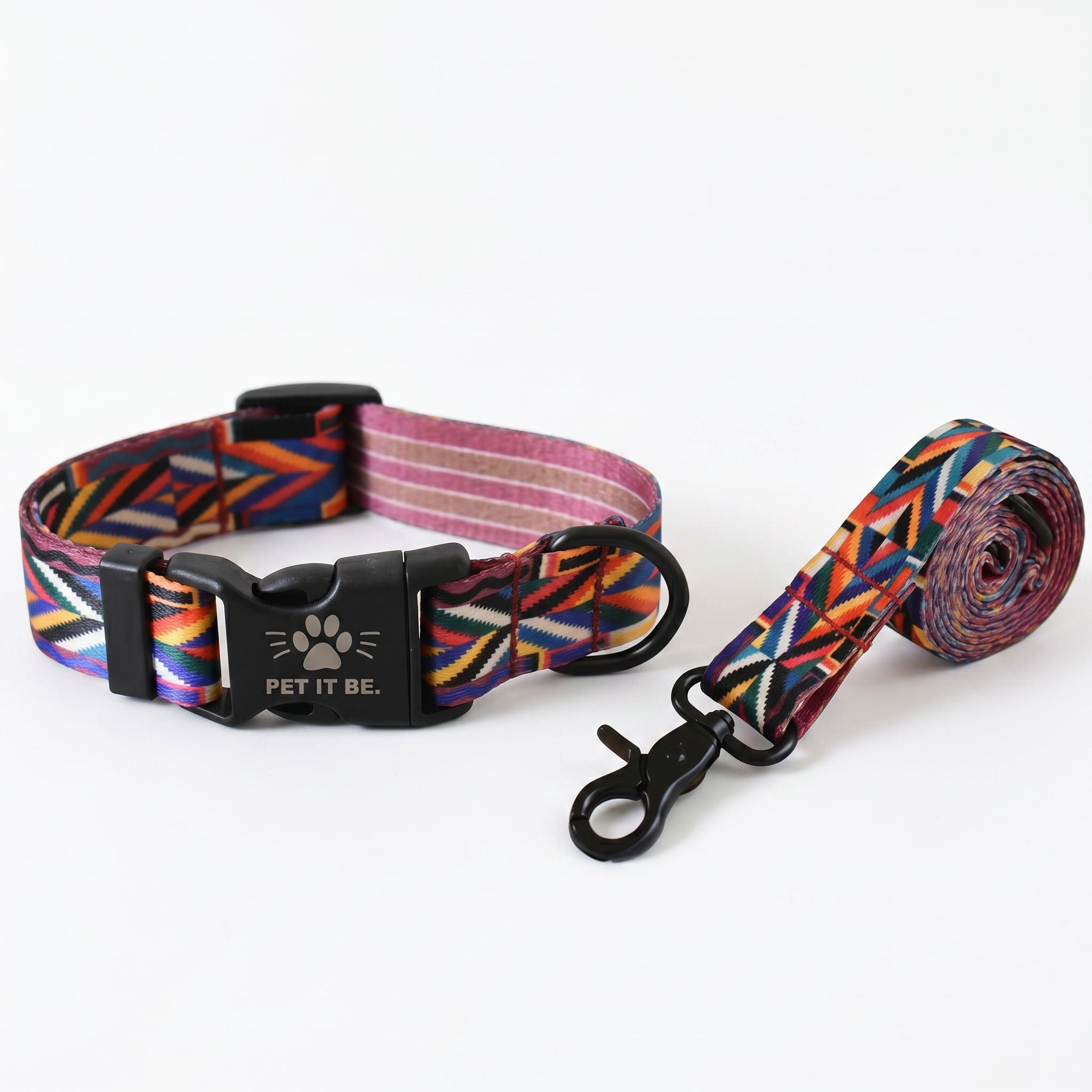 Nylon Print Collar & Leash