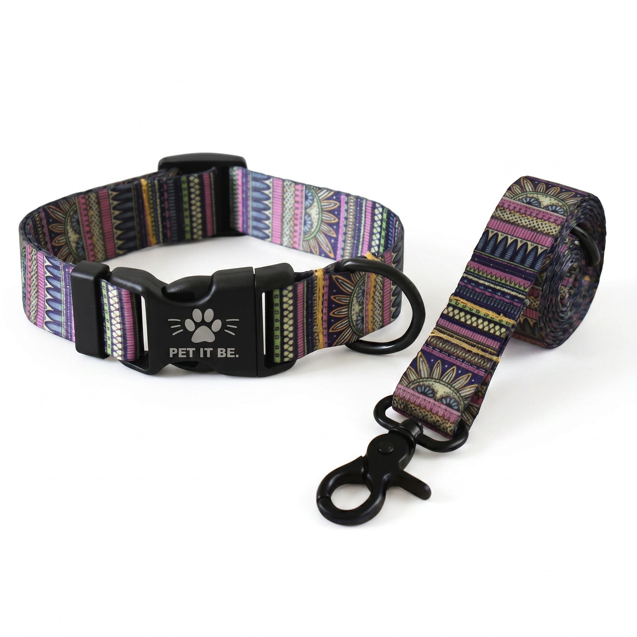 Nylon Print Collar & Leash