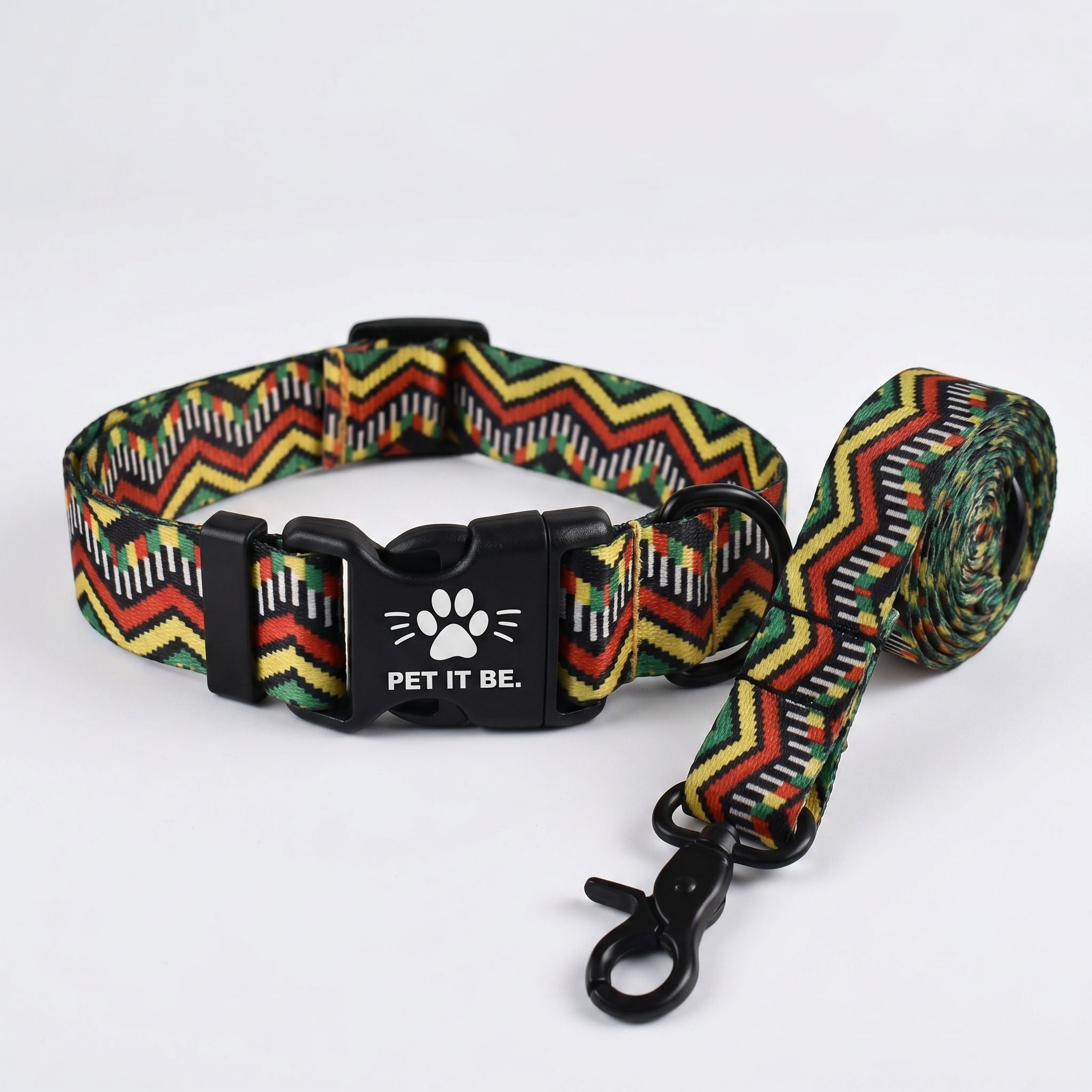 Nylon Print Collar & Leash