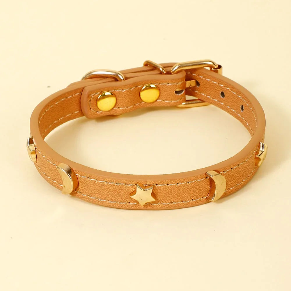 Cute Cat Soft Leather Collars
