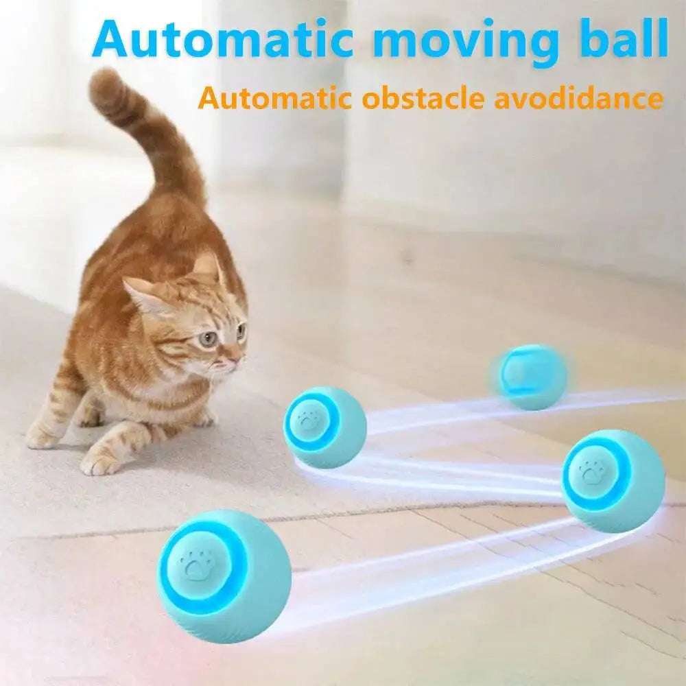Cat Interactive Ball Toy Training Self-moving Kitten Electric