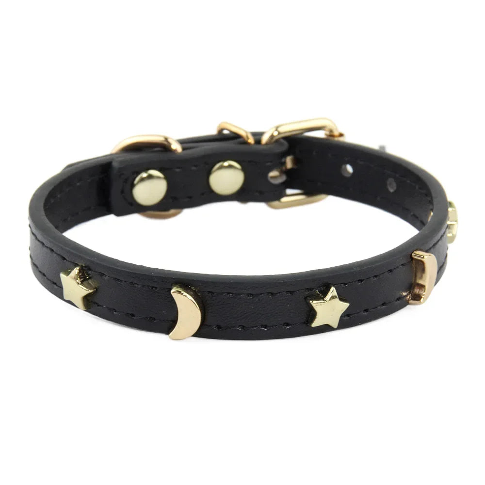 Cute Cat Soft Leather Collars