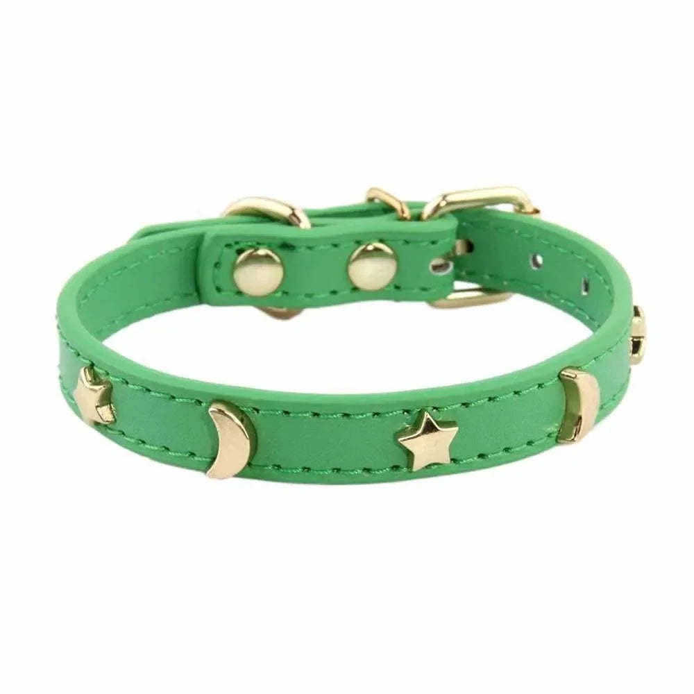 Cute Cat Soft Leather Collars