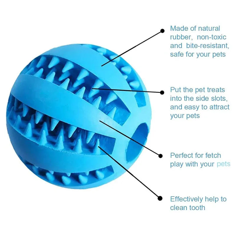 Dog Rubber Toy Ball & Feeder