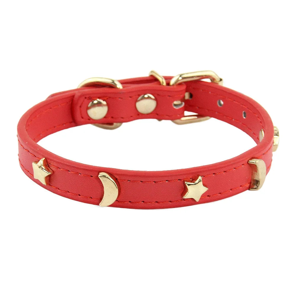 Cute Cat Soft Leather Collars