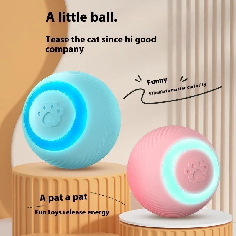 Cat Interactive Ball Toy Training Self-moving Kitten Electric