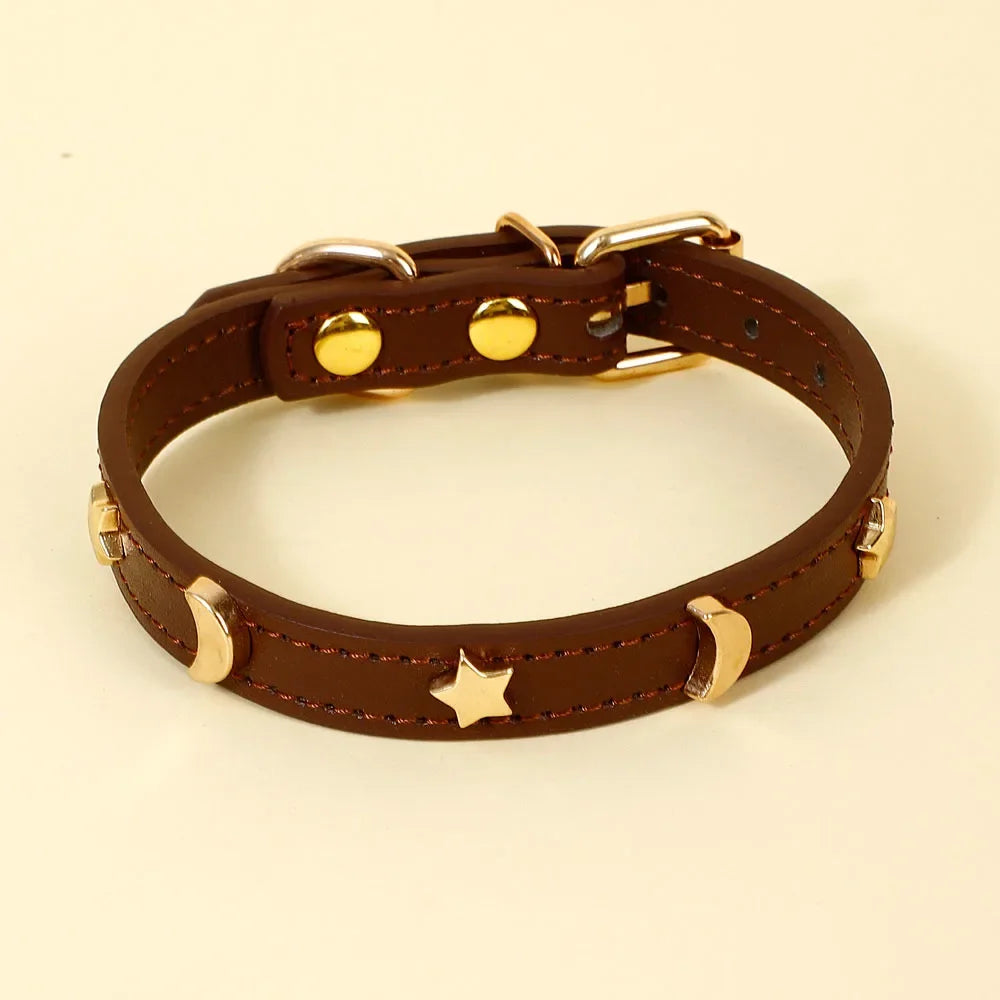 Cute Cat Soft Leather Collars
