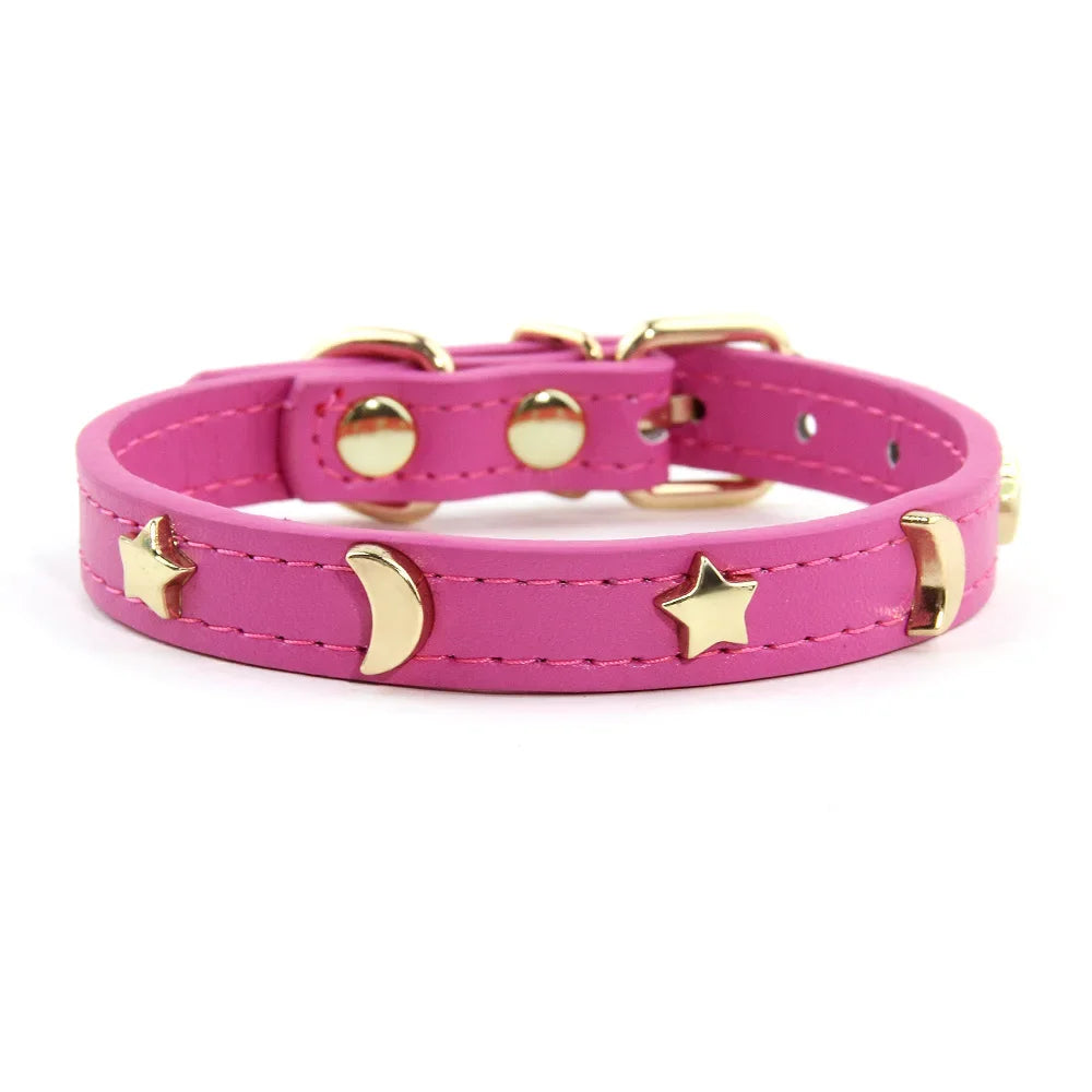 Cute Cat Soft Leather Collars