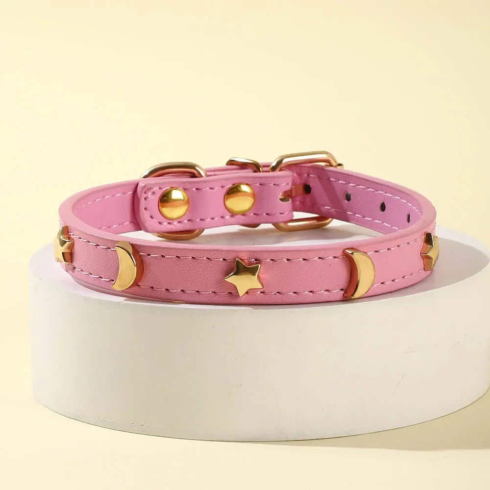 Cute Cat Soft Leather Collars