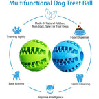 Dog Rubber Toy Ball & Feeder