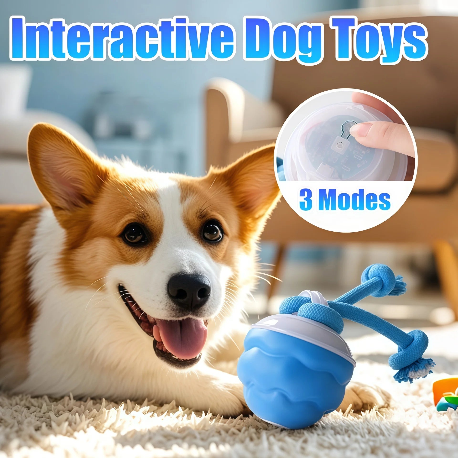 Interactive Rope Dog Toy