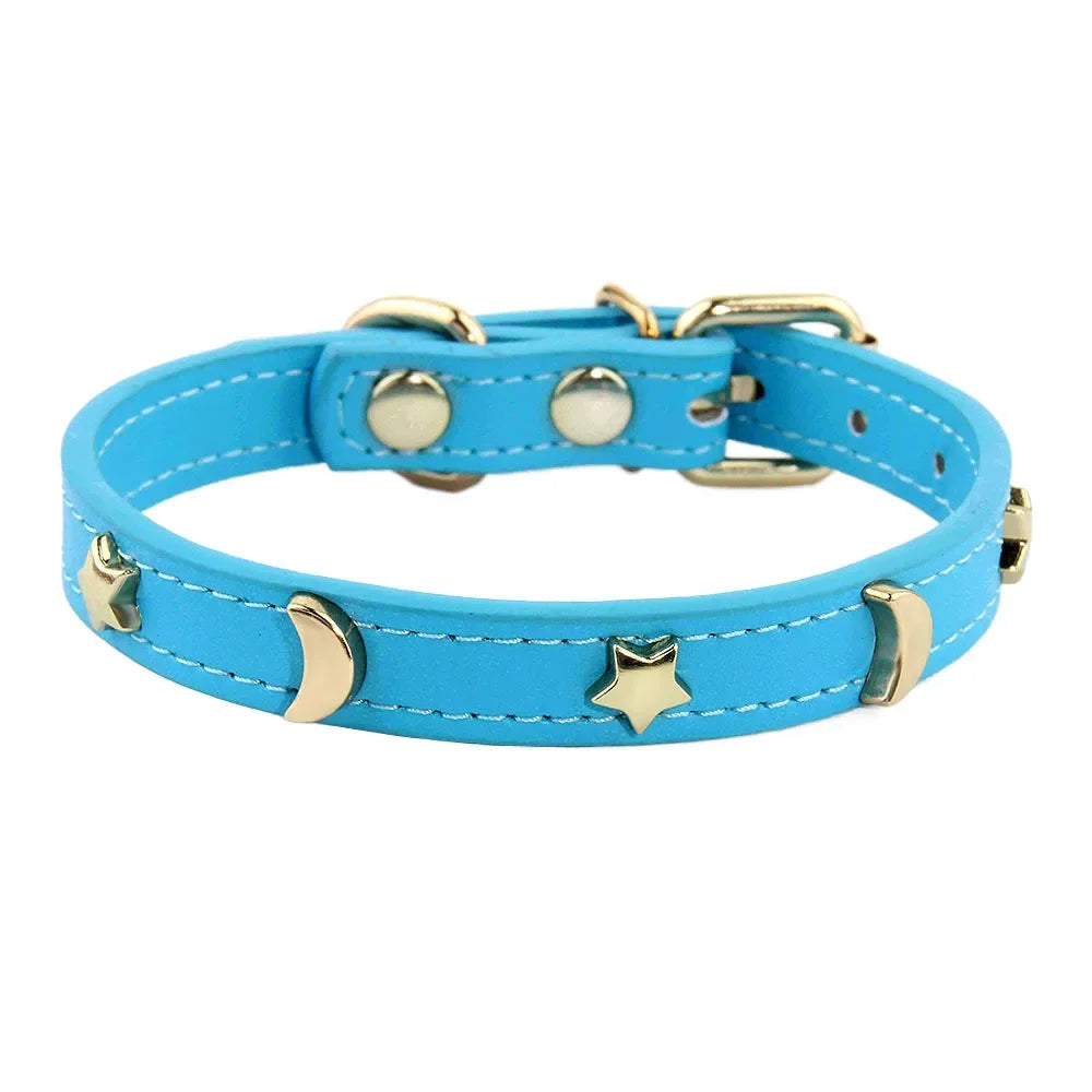 Cute Cat Soft Leather Collars