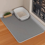 Large Waterproof Double Layer Cat Litter Mat Non-Slip Washable Pet Litter Box Mat Durable Sand Trapper Easy Clean Cat Toilet Mat