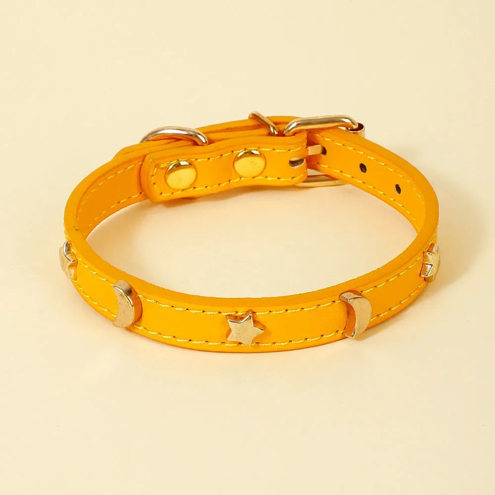 Cute Cat Soft Leather Collars