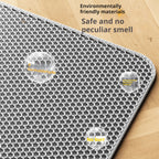 Large Waterproof Double Layer Cat Litter Mat Non-Slip Washable Pet Litter Box Mat Durable Sand Trapper Easy Clean Cat Toilet Mat