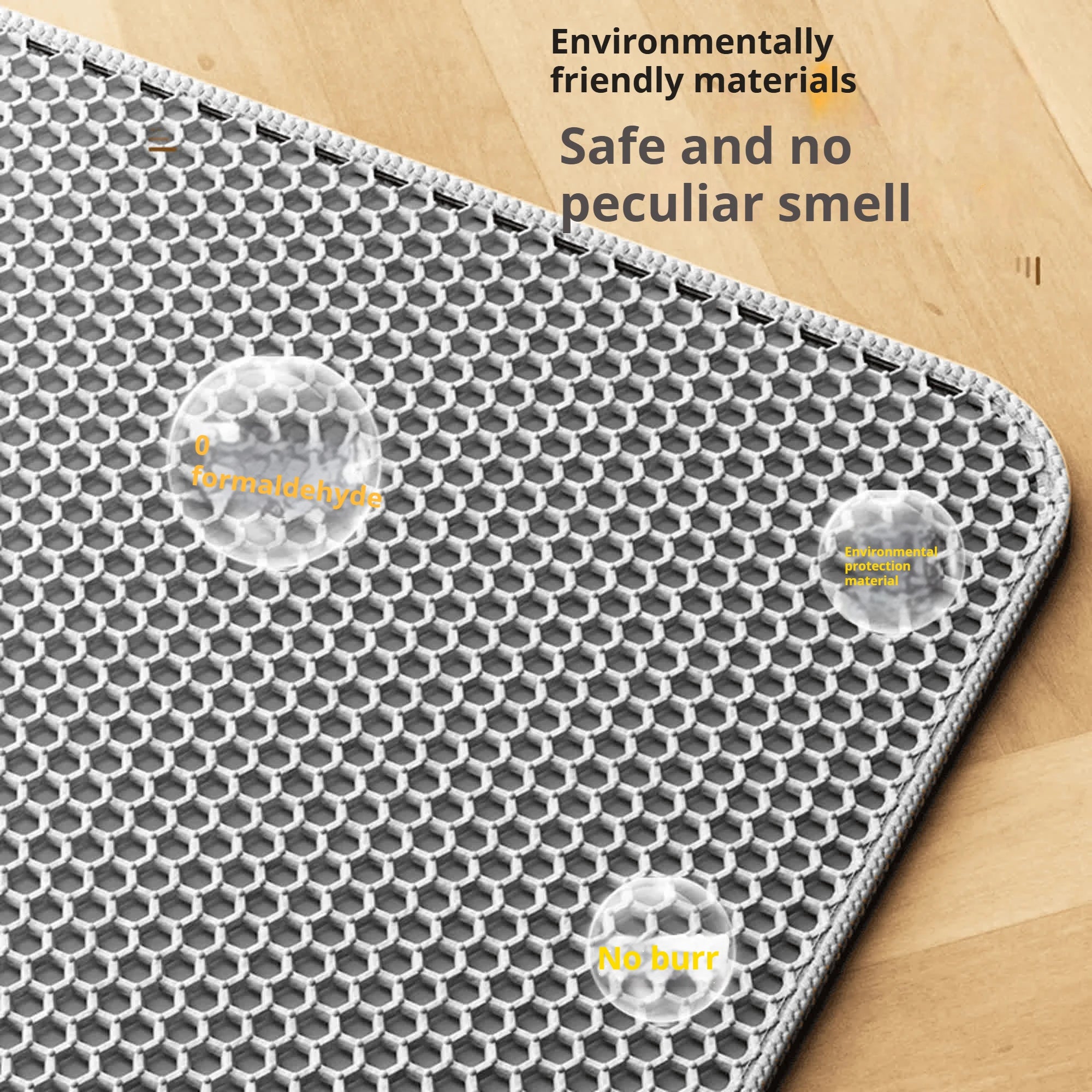 Large Waterproof Double Layer Cat Litter Mat Non-Slip Washable Pet Litter Box Mat Durable Sand Trapper Easy Clean Cat Toilet Mat