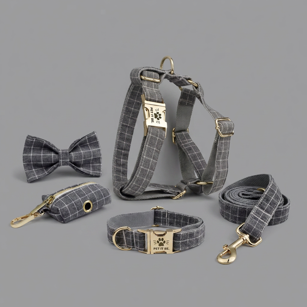 Luxury Grey Checkered Set