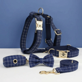 Luxury Blue Checkered Set